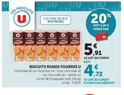 Bi1 U Biscuits ronds fourres offre