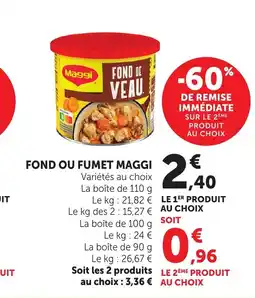 Bi1 MAGGI Fond ou fumet offre