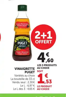 Bi1 PUGET Vinaigrette offre