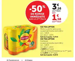 Bi1 LIPTON Ice tea offre