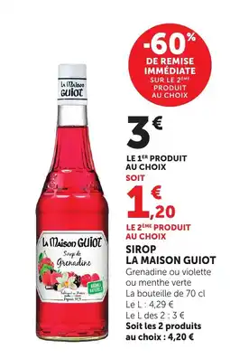 Bi1 LA MAISON GUIOT Sirop offre