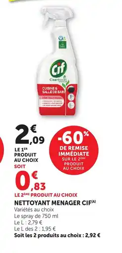 Bi1 CIF Nettoyant menager offre