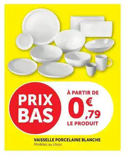 Bi1 Vaisselle porcelaine blanche offre