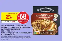 Intermarché Authentique cassoulet au canard et saucisse de toulouse la belle chaurienne offre