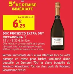 Intermarché Doc prosecco extra dry riccadonna offre