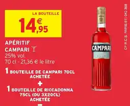 Intermarché Apéritif campari offre