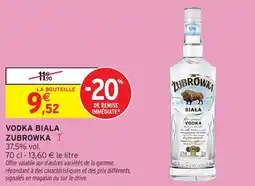 Intermarché Vodka biala zubrowka offre
