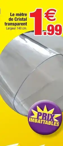 Bazarland Cristal transparent offre
