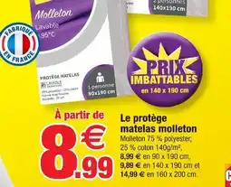 Bazarland Protège matelas molleton offre