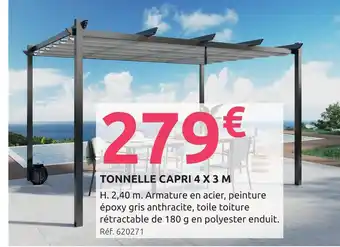 Mr Bricolage Tonnelle capri 4 x 3 m offre