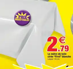 Bazarland Toile cirée blanche offre