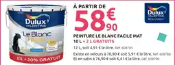Mr Bricolage Delux valentine peinture le blanc facile mat offre