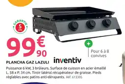 Mr Bricolage Inventiv plancha gaz lazuli offre