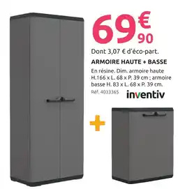 Mr Bricolage Inventiv armoire haute + basse offre