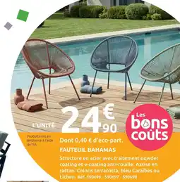 Mr Bricolage Fauteuil bahamas offre