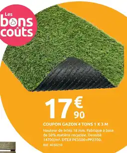 Mr Bricolage Coupon gazon 4 tons 1 x 3 m offre