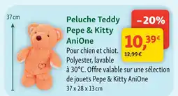 Maxi Zoo Anione peluche teddy pepe & kitty offre