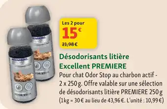 Maxi Zoo Premiere désodorisants litière excellent offre