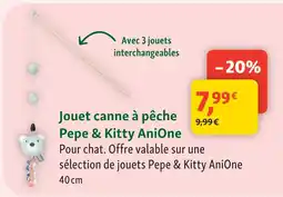 Maxi Zoo Anione jouet canne à pêche pepe & kitty offre