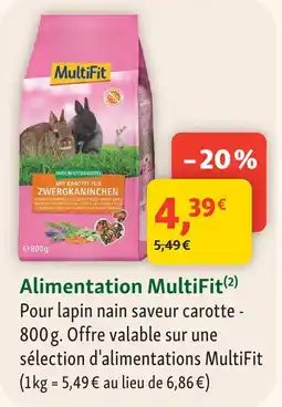 Maxi Zoo Multifit alimentation offre