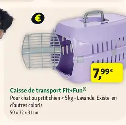 Maxi Zoo Fit+fun caisse de transport lavande offre