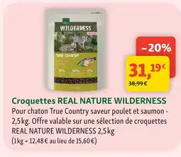 Maxi Zoo Real nature croquettes wilderness offre