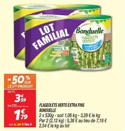 Netto Bonduelle - flageolets verts extra fins offre