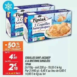 Netto Tipiak - coquilles saint-jacques à la bretonne surgelées offre
