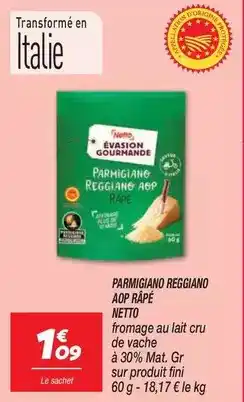 Netto Netto - parmigiano reggiano aop riape offre