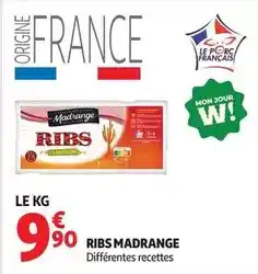 Auchan Supermarché Madrange - ribs offre