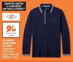 Netto Cooper - polo manches longues homme offre