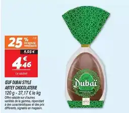 Netto Abtey - oeuf dubai style chocolaterie offre