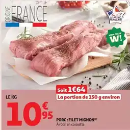 Auchan Supermarché Mon - porc: filet mignon offre