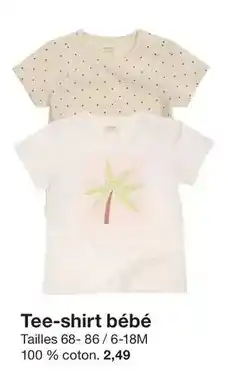 Zeeman Tee-shirt bébé offre