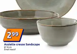 Action Assiette creuse sandscape offre