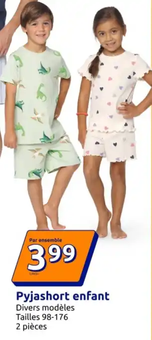 Action Pyjashort enfant offre