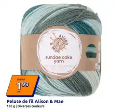 Action Pelote de fil alison & mae offre