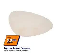 Action Tapis en fausse fourrure offre