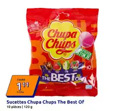 Action Sucettes chupa chups the best of offre