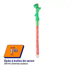 Action Épée à bulles de savon offre