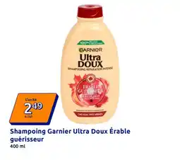 Action Shampoing garnier ultra doux érable guérisseur offre
