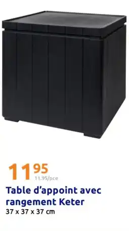Action Table d'appoint avec rangement keter offre