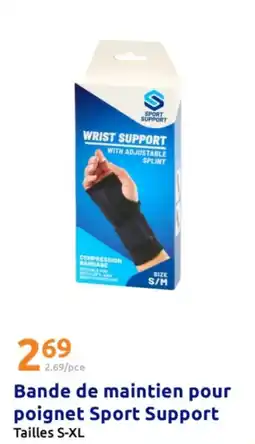 Action Bande de maintien pour poignet sport support offre