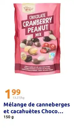 Action Mélange de canneberges et cacahuètes choco offre