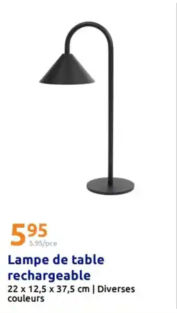Action Lampe de table rechargeable offre
