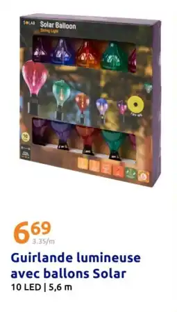 Action Guirlande lumineuse avec ballons solar offre
