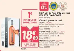 Promocash I.g.p. vin de pays d'oc gris rosé éclats d'arômes offre