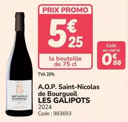 Promocash A.o.p. saint-nicolas de bourgueil les galipots offre