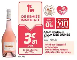 Promocash A.o.p. bordeaux villa des dunes offre