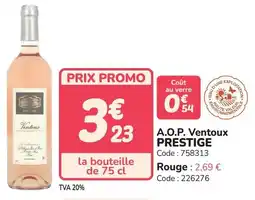 Promocash A.o.p. ventoux prestige offre